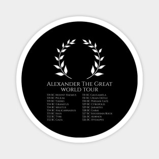 History Of Ancient Greece Alexander The Great World Tour Magnet